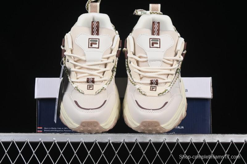 Fila Fusion Retro Mars Running Shoes with Lace-Up Design and Cushioned EVA Midsole - F12W432101FTP