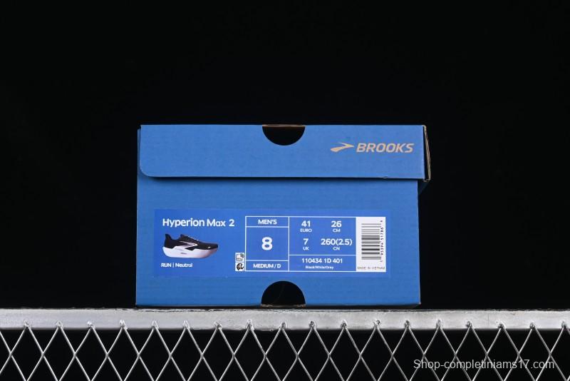 Brooks Hyperion Max 2 Cushioned Racing Marathon Running Shoes - 1104341D401