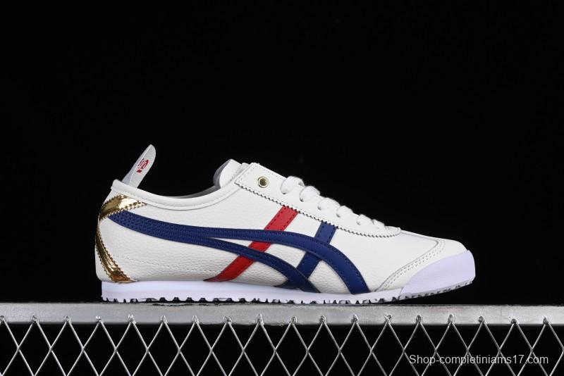 Onitsuka Tiger Mexico 66 Low-Top Leather Sneakers for Casual Running - D507L-0152