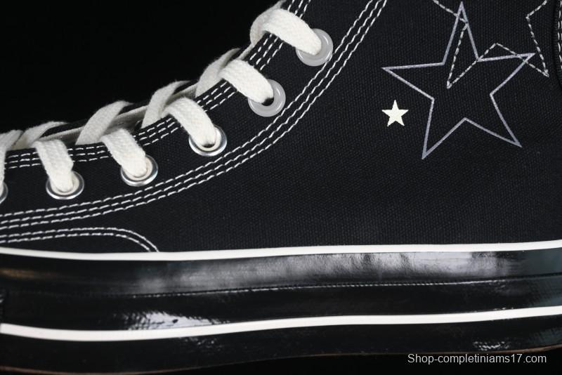 Converse Chuck 1970s High Top Canvas Sneakers with Star Stitch Design - A15743C