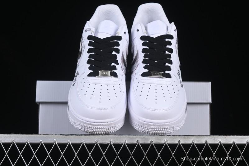 Nike Air Force 1 '07 Low Casual Sneakers with Chinese Ink Painting Design - ZH0316-062