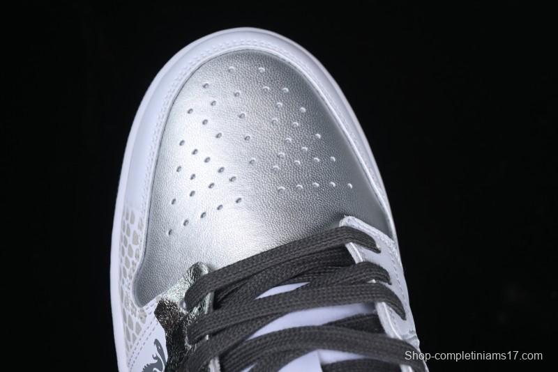 Nike Air Jordan 1 Low AJ1 Snake Year Custom Low-Top Culture Basketball Shoes - 553558-152