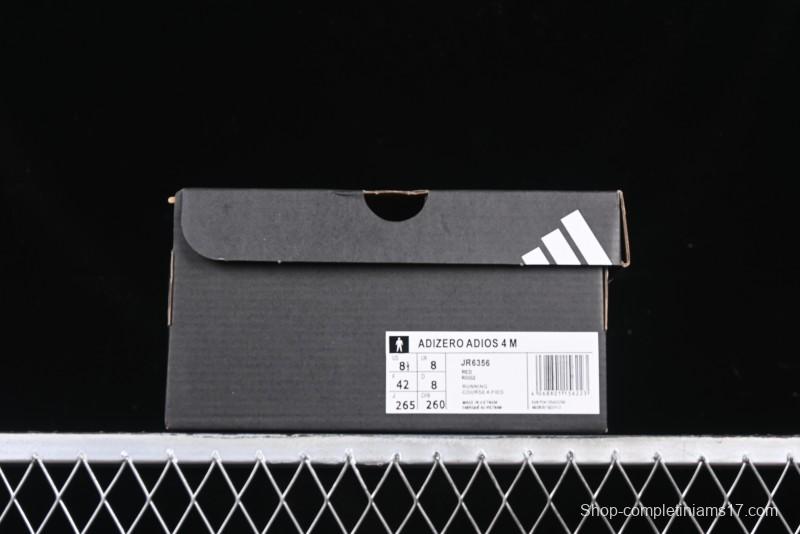 Adidas Adizero Adios 4 M Running Shoes Lightweight Breathable Low-Top - JR6356
