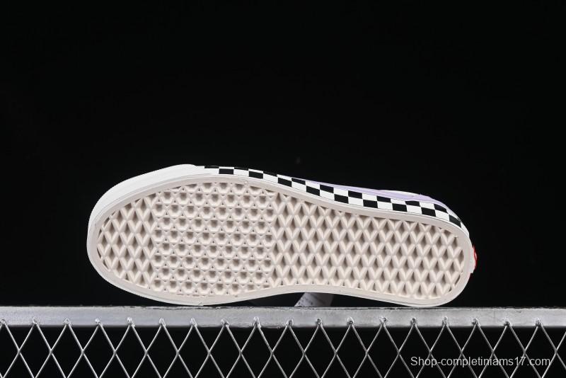 Vans Old Skool Reissue 136 Purple Checkerboard Retro Canvas Shoes - VN000MT6E3N