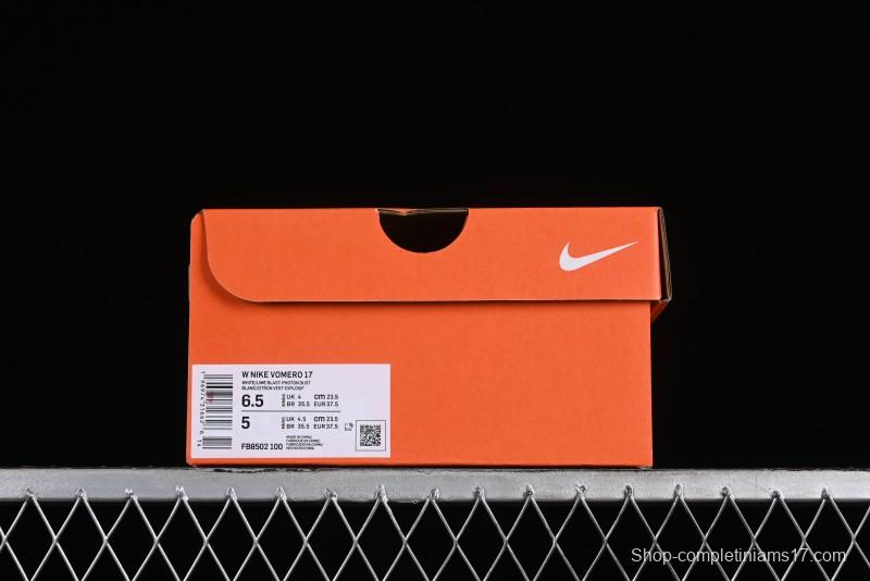 Nike Air Zoom Vomero 17 Lunar Running Shoes with Cushioned Zoom Air Unit - FB8502-100