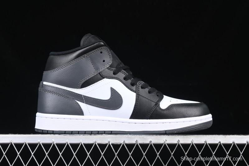 Nike Air Jordan 1 Mid AJ1 White Black Gray Culture Leisure Sneakers - DQ8426-001