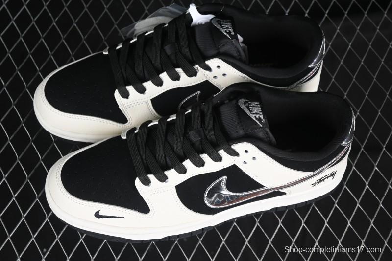 Nike SB Dunk Low Stussy Anniversary Edition Customized Low-Top Casual Skate Shoes - KK1333-015