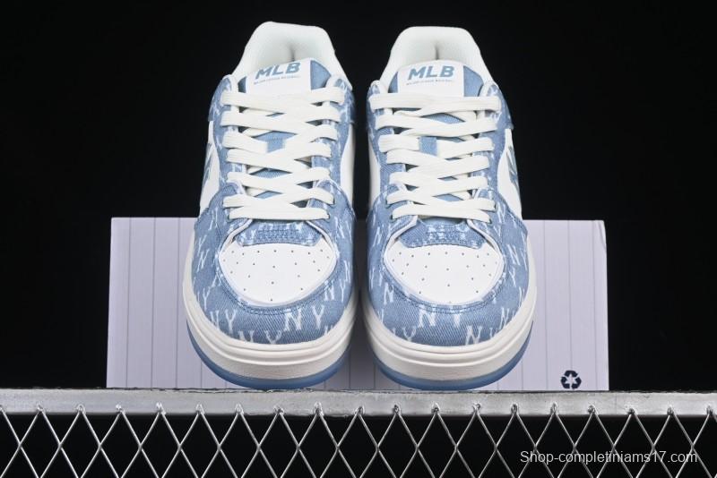 New York Yankees Chunky Liner Mid Denim Monogram Sandals with Thick Sole - 3ASXS015N50BLS