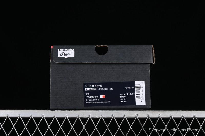 OnitsukaTiger Mexico 66 Low-Top Lace-Up Casual Running Shoes - 1183C216-100