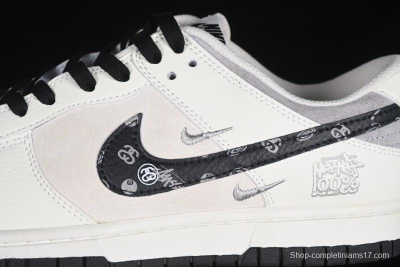 Nike SB Dunk Low Stussy Anniversary Custom Low-Top Casual Skate Shoes - DJ2024-055