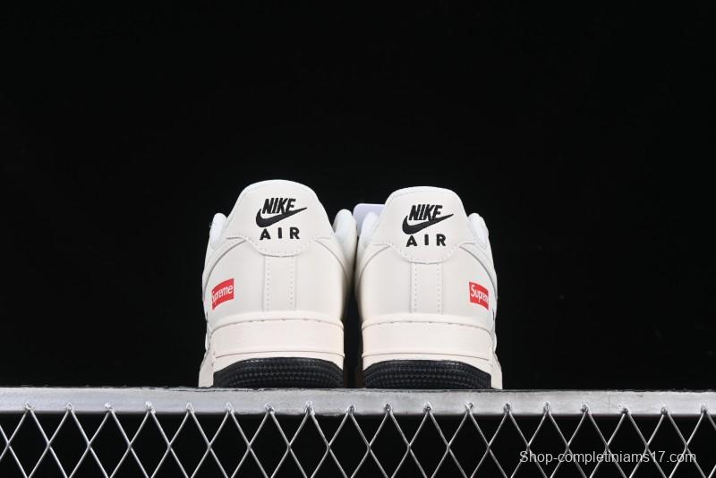 Nike Air Force 1 '07 Low Supreme Collaboration Casual Sneakers with Dual-Color Sole - XZ6188-017