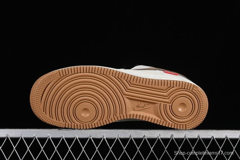 Supreme x Nike Air Force 1 '07 Low Skateboarding Shoes - Coffee Brown - HD1968-019