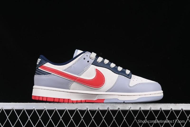 Nike SB Dunk Low Supreme Collaboration Anniversary Custom Low-Top Casual Sneakers - DM6868-045
