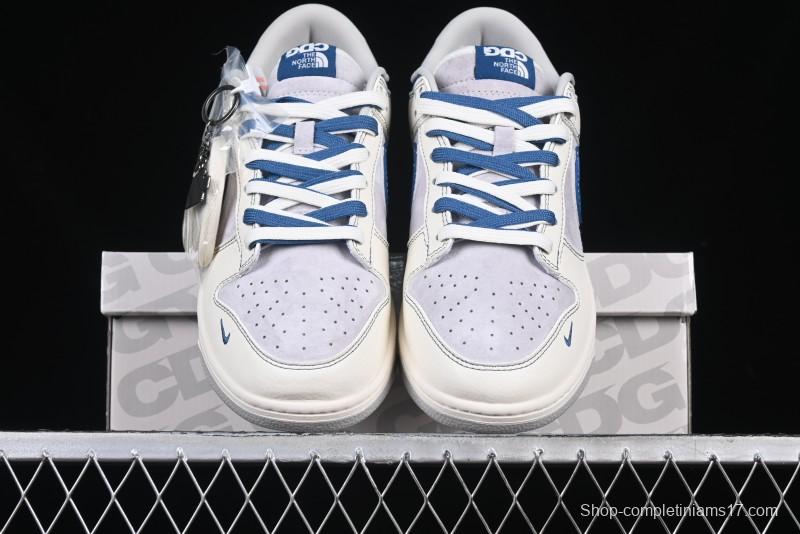 Nike SB Dunk Low The North Face Collaboration Anniversary Edition Customized Low-Top Casual Skate Shoes - DM6868-040