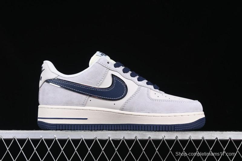 Nike Air Force 1 '07 Low The North Face Collaboration Blue Swoosh Logo Casual Sneakers - XZ6188-913