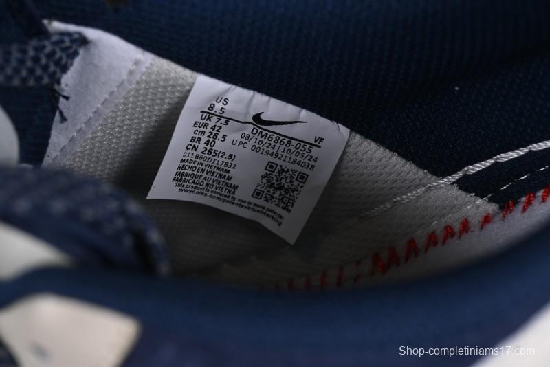 Nike Air Force 1 '07 Low Stussy Collaboration Light Blue White Transparent Swoosh Low-Top Casual Sneakers - DM6688-055