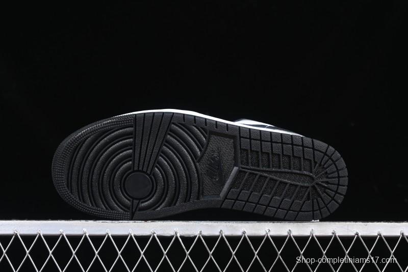 Nike Air Jordan 1 Low Retro Casual Sneakers with Black Swoosh - HF3148-106