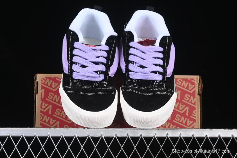 Vans Knu Skool Purple Grape Love Comfortable Fashion Slip-Resistant Wear-Resistant Low-Top Casual Skate Shoes - VN0009QC6BT1