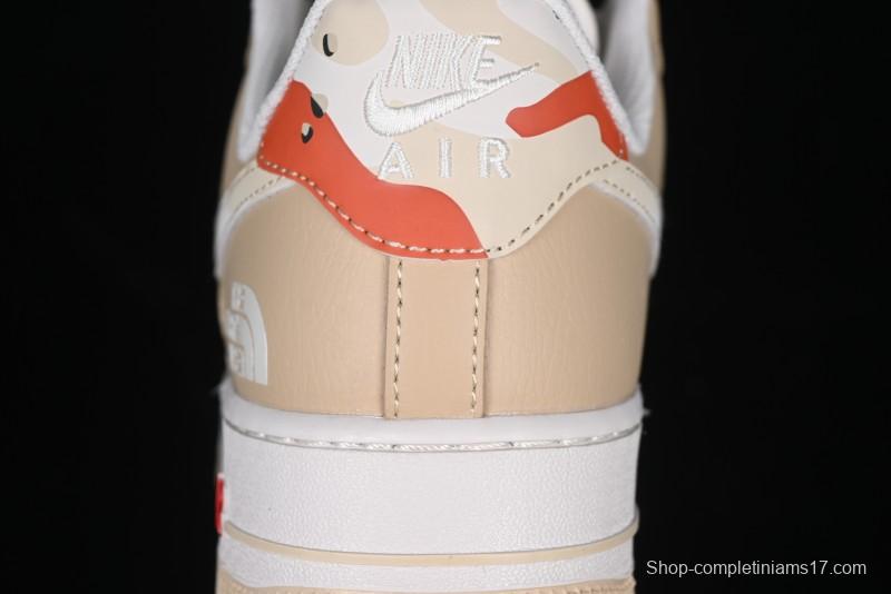 Nike Air Force 1 '07 Low The North Face Collaboration Casual Sneakers in Milk Tea - DM6688-048