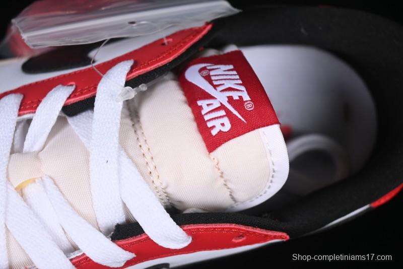 Nike Air Jordan 1 Low AJ1 White Red Black Hook Casual Sneakers - HQ6998-600