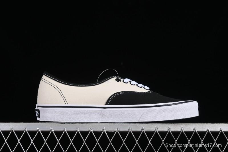 Vans Authentic Peace Dove Series Classic Canvas Patchwork Low-Top Skate Shoes - VN0009VBPB