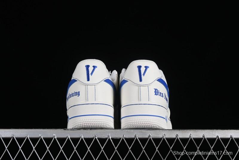 Nike Vlone x Air Force 1 '07 Low Collaboration Light Blue Casual Sneakers - AA5360-011