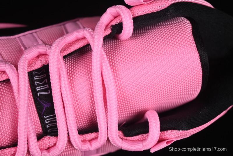 Nike Air Jordan 11 Retro High Top Basketball Shoes in Black Pink - CT8012-500