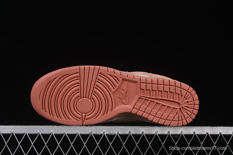 Nike Clot x Dunk Low SB 'What The' Casual Sneakers with Silk, Terracotta, and Holographic Elements - FN0316-999