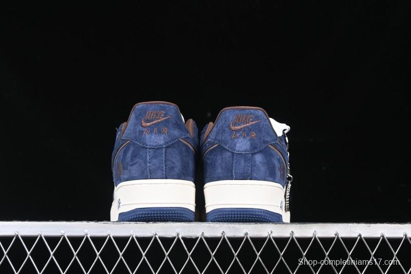 Nike Air Force 1'07 Low The North Face Collaboration - Steel Blue Low-Top Casual Sneakers - KK1988-032