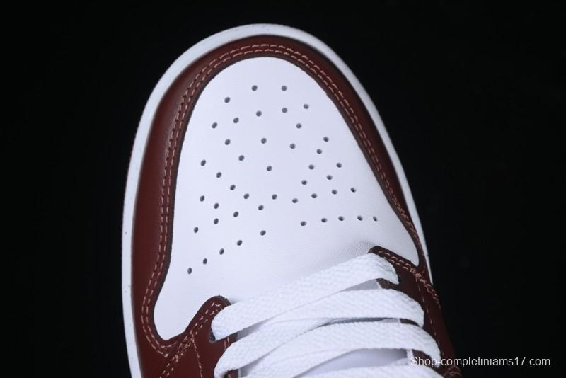 Nike Air Jordan 1 Low AJ1 White University Red Casual Sneakers - HF3148-102