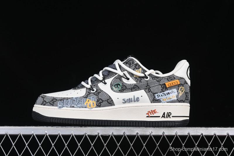 Nike Air Force 1 '07 Low Hip Hop Gucci Style Casual Sneakers - BD0077-555