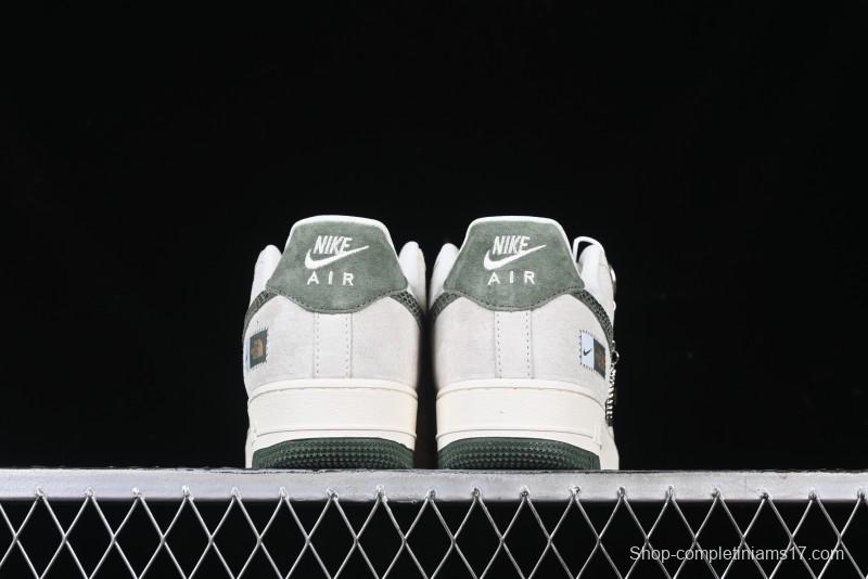 Nike Air Force 1 '07 Low The North Face Collaboration Green Snake Swoosh Casual Sneakers - DF0188-026