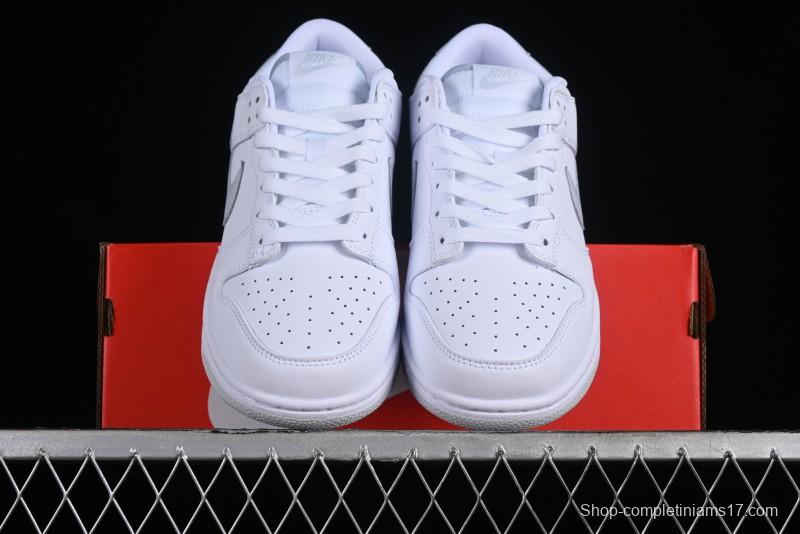 Nike SB Dunk Low All-White Low-Top Casual Skate Shoes - DV0831-101