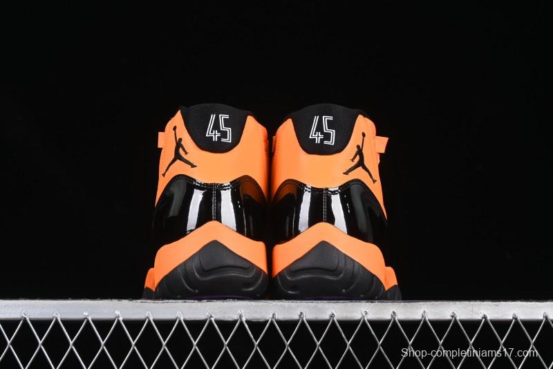 Nike Air Jordan 11 Retro High Top Basketball Shoes in Black/Orange - CT8012-800