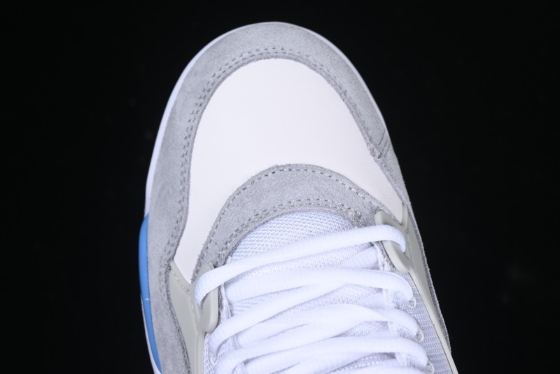 Nike Air Jordan 4 Remastered Retro Sneakers in White Blue - FQ7939-104