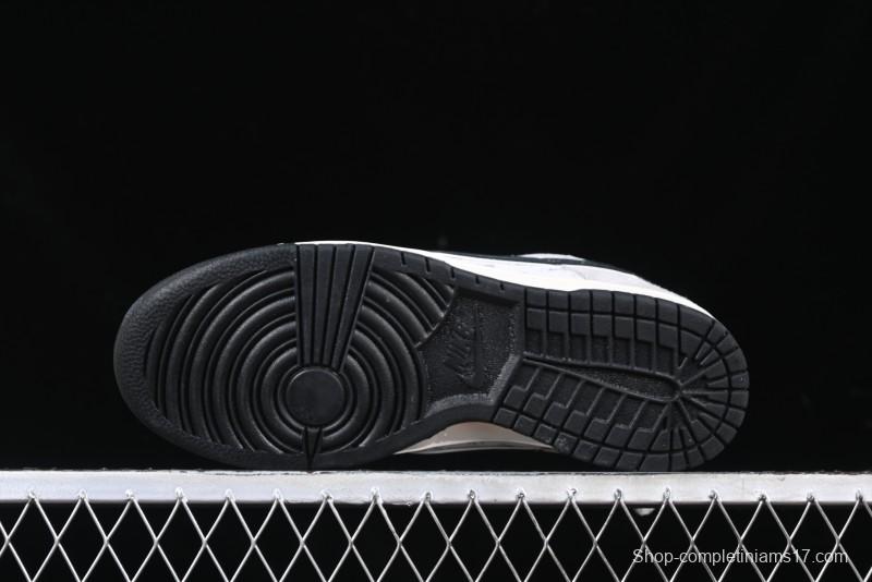 Nike SB Dunk Low Stussy Collaboration - Black Swoosh Anniversary Custom Low-Top Casual Skate Shoes - XX3168-069