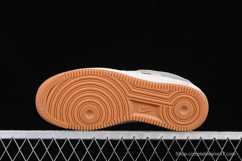 Nike Air Force 1 '07 Low The North Face Collaboration Light Blue Gum Sole Low-Top Casual Sneakers - DM6688-022