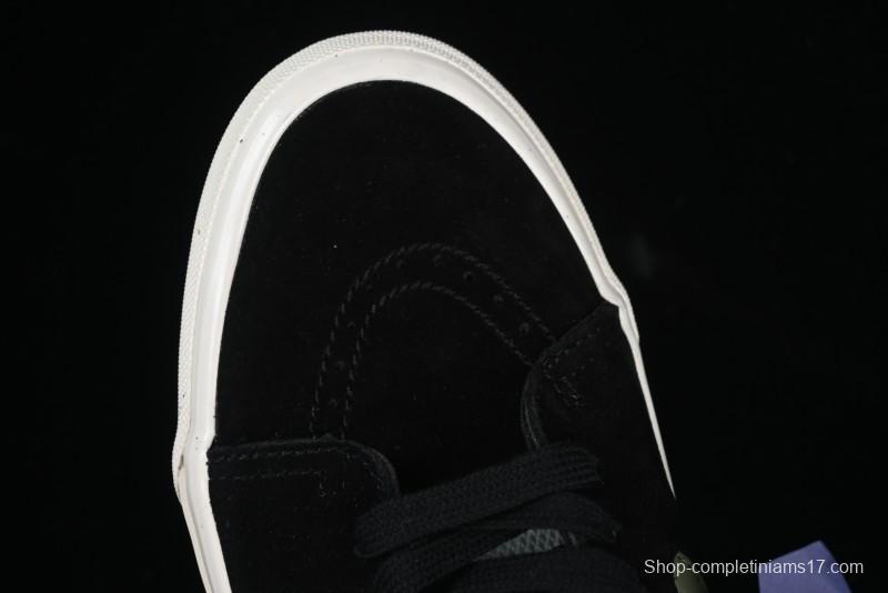 Vans Premium Sk8-Mid Retro Casual Mid-Top Skate Shoes with Checkerboard Design - VN000CQQBLK
