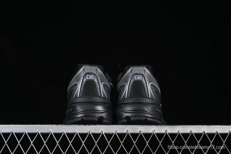 New Balance 740 Black and Silver Retro Running Sneakers for Men