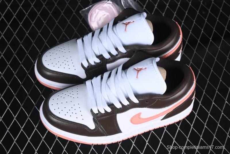 Nike Air Jordan 1 Low AJ1 Mocha Pink Casual Lifestyle Sneakers - DC0774-182