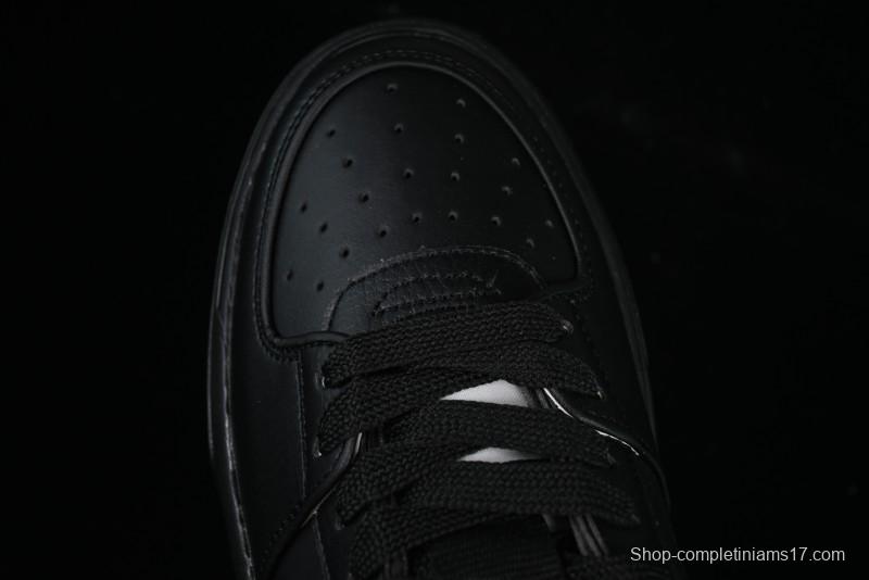 NY Yankees Black Leather Sneakers – Bold Orange Logo Edition