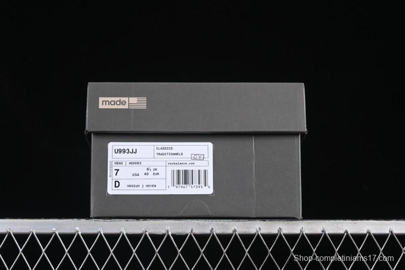 New Balance Made In USA M993 Series Classic Retro Casual Running Shoes with Heritage Design - U993JJ