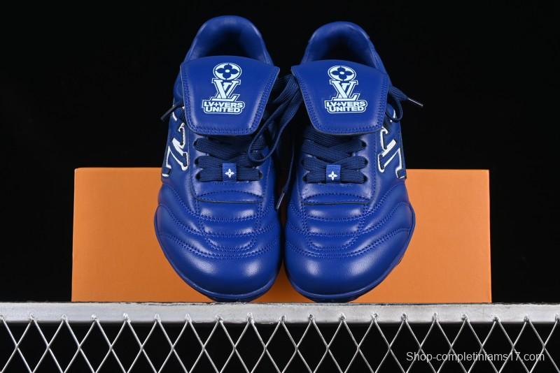 Louis Vuitton Footprint Soccer Low-Top Lifestyle Sneakers Blue - AJF6
