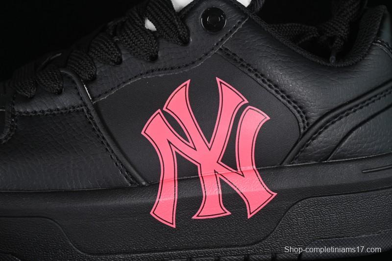 New York Yankees MLB Chunky Liner Custom Platform Sneakers in Neon Pink - 3ASXCA12N50WHS