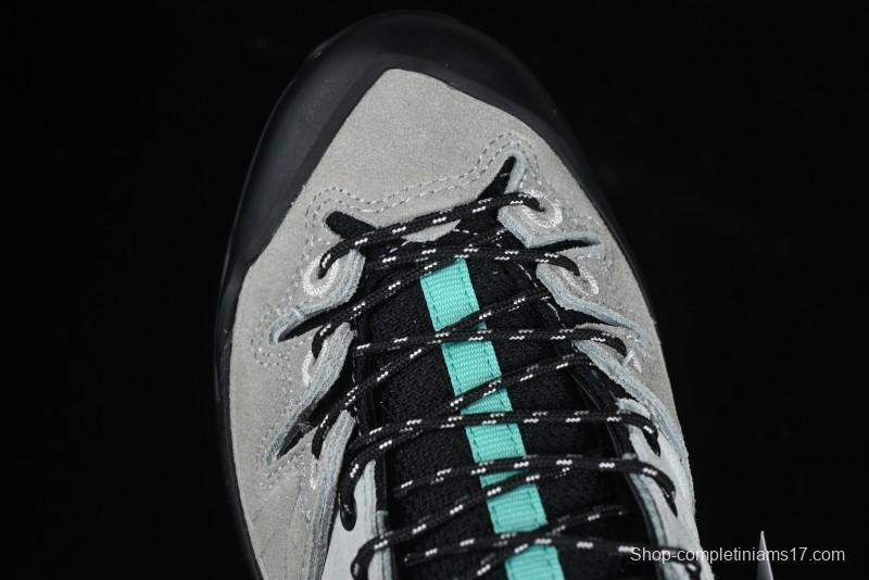 Salomon x Contragrip All-Terrain Hiking Shoes - Lightweight Gray with Black & Teal Accents