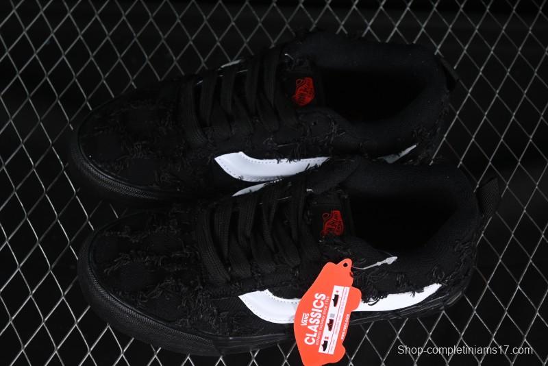 Vans Vault OG Era LX "Distressed Black" Premium Skate Sneakers