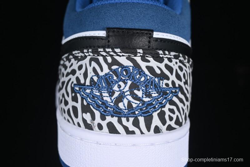 Nike Air Jordan 1 Low True Blue Retro Basketball Shoes - DM1199-140