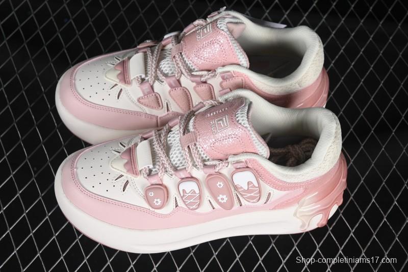 Pink Drip Chunky Sneakers – Trendy Casual Shoes for Women