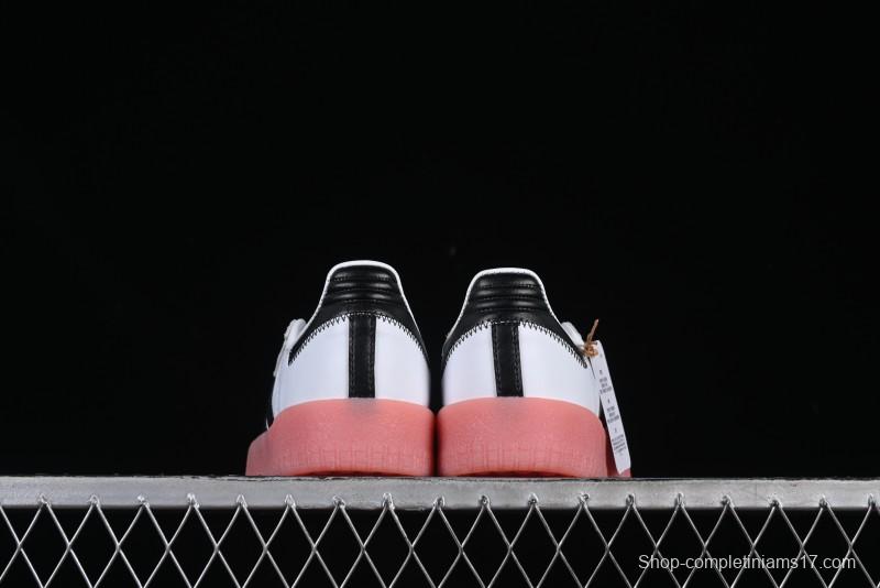 Adidas Samba Classic – White/Black with Pink Translucent Sole