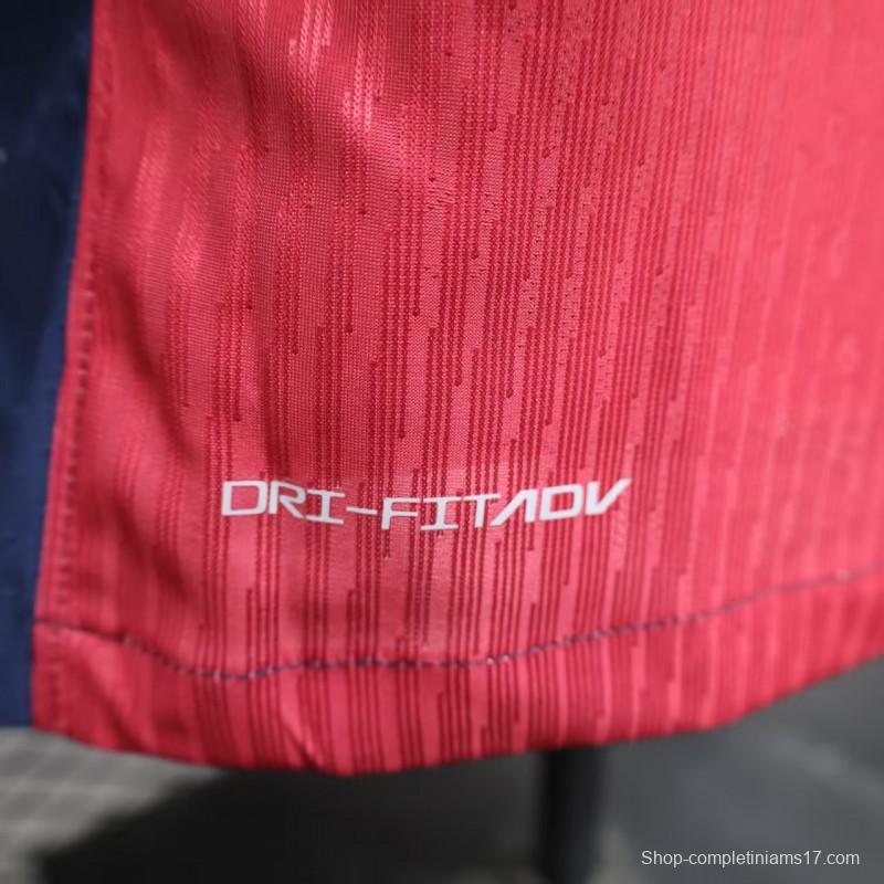 Player Version 25/26 FC Barcelona Home  with Pink "T.S. 1989" Jersey